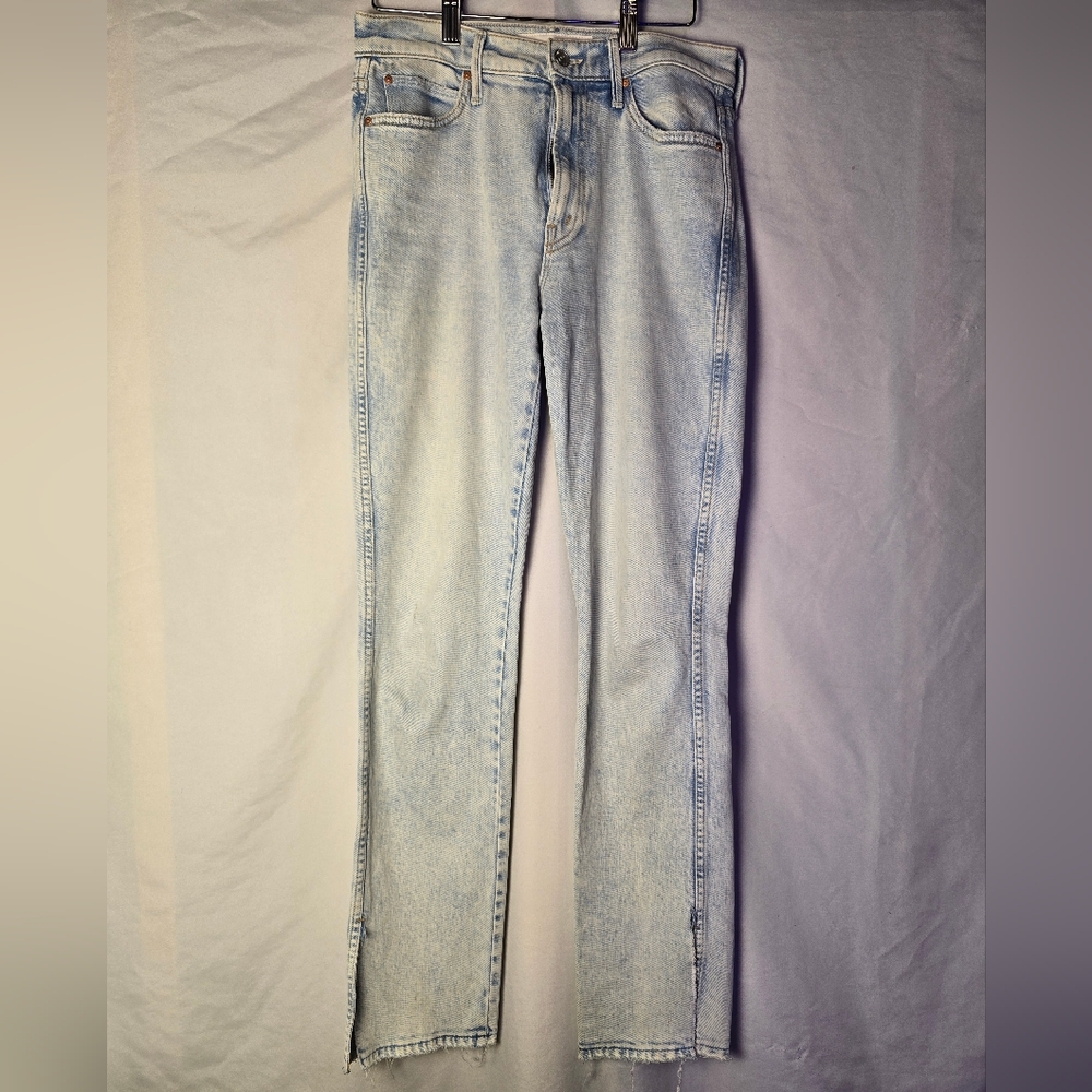 Mother High Waisted Rascal Slice Undone Hem Size 27